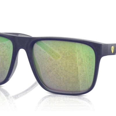 Scuderia Ferrari FZ 6002U Matte Blue/Green Violet Mirror Sunglasses