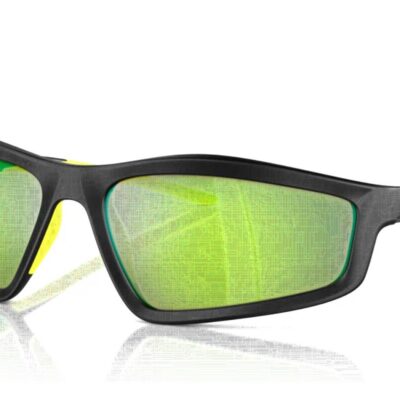 Scuderia Ferrari FZ 6007U Matte Black/Lime Mirror Green Sunglasses
