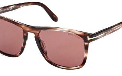 Tom Ford GERARD-02 FT 0930 Striped Brown/Bordeaux Sunglasses