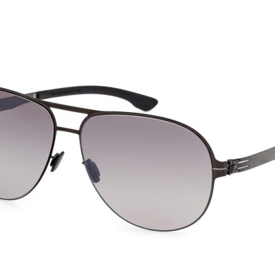 Ic!berlin Men's GERRIT IC0010 Black/Grey Shaded Sunglasses