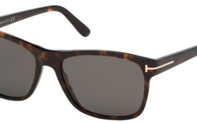 Tom Ford Men's GIULIO FT 0698 Dark Havana/Grey Sunglasses