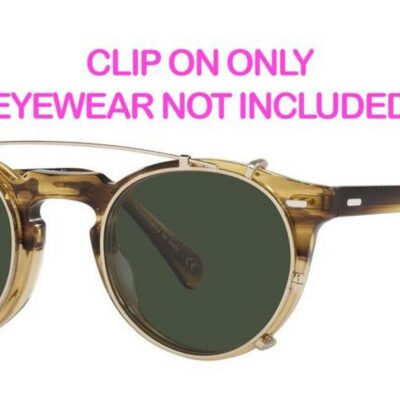 Oliver Peoples Unisex GREGORY PECK OV 5186 Gold/Green Clip-On Only Eyeglasses