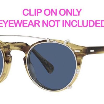 Oliver Peoples Unisex GREGORY PECK OV 5186 Silver/Blue Clip-On Only Eyeglasses