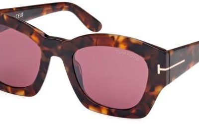 Tom Ford Women's GUILLIANA FT 1083 Dark Havana/ Bordeaux Shaded Sunglasses
