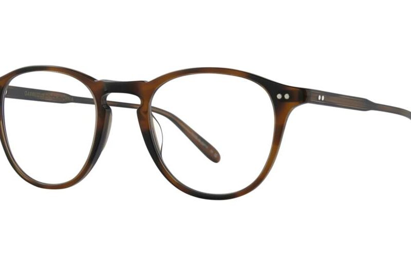Garrett Leight Men's HAMPTON Spotted Brown Shell Eyeglasses
