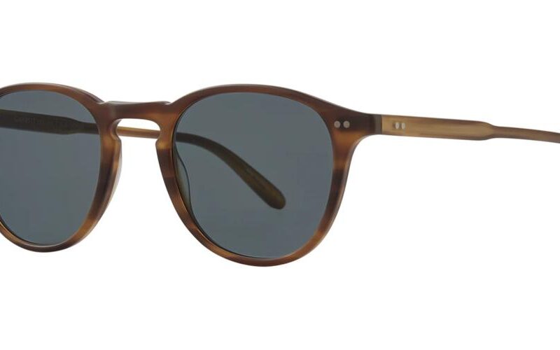 Garrett Leight Men's HAMPTON SUN Matte Saddle Tortoise/Semi-Flat Bluesmoke Sunglasses Garrett Leight Men's HAMPTON SUN Matte Saddle Tortoise/Semi-Flat Bluesmoke Sunglasses