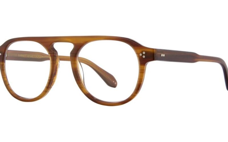 Garrett Leight Men's HARDING II Cherry Wood Eyeglasses Garrett Leight Men's HARDING II Cherry Wood Eyeglasses