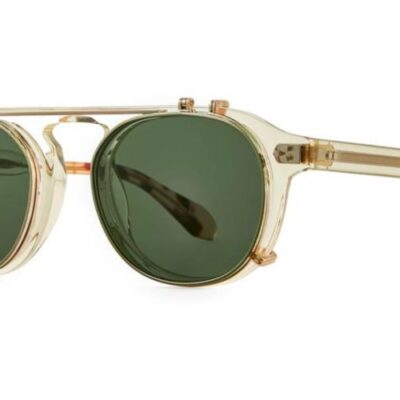 Garrett Leight Men's HARDING II CLIP Gold/G15 Eyeglasses