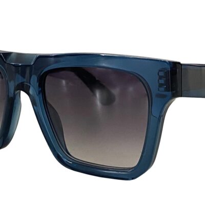 Ophy Men's HOLL Transparent Blue/Dark Grey Shaded Sunglasses