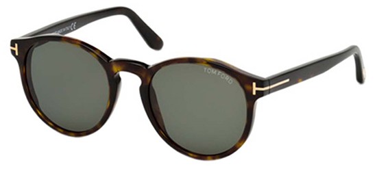 Tom Ford Men's IAN-02 FT 0591 Dark Havana/Green Sunglasses Tom Ford Men's IAN-02 FT 0591 Dark Havana/Green Sunglasses