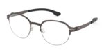 Ic!berlin Men's IC5003 Matte Black - Graphite Eyeglasses