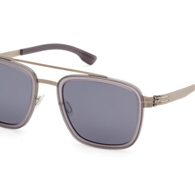 Ic!berlin Men's JACOB IC0011 Ruthenium/Grey Sunglasses
