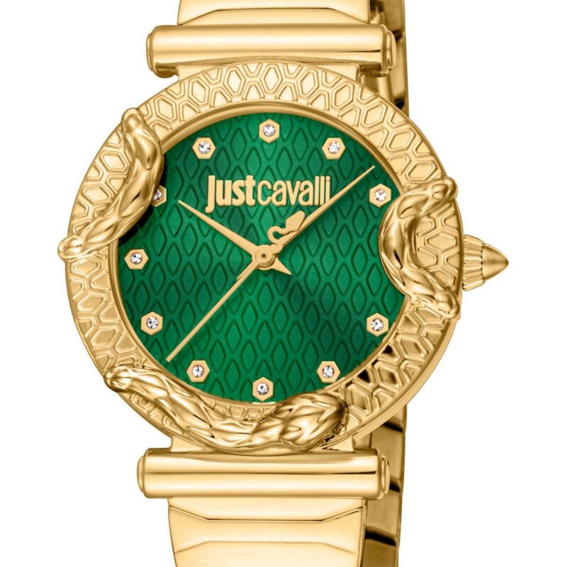 Just Cavalli Women's 32mm Ss Ip Gold Watch (JC1L234M0235)