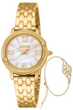 Just Cavalli Men's 46mm Ss Ip Gold Watch (JC1L276M0055)