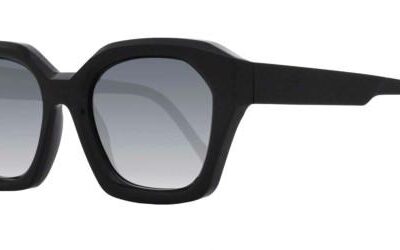 Ophy Women's JEANNE Shiny Black/Green Shaded Sunglasses