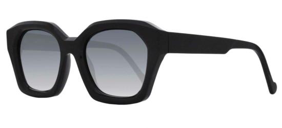 Ophy Women's JEANNE Shiny Black/Green Shaded Sunglasses Ophy Women's JEANNE Shiny Black/Green Shaded Sunglasses