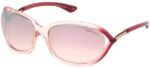 Tom Ford Men's JENNIFER FT 0008 Pink/Violet Shaded Sunglasses