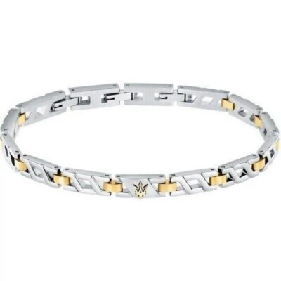 Maserati Iconic Two Tone Steel Bracelet JM124AVD38 For Men