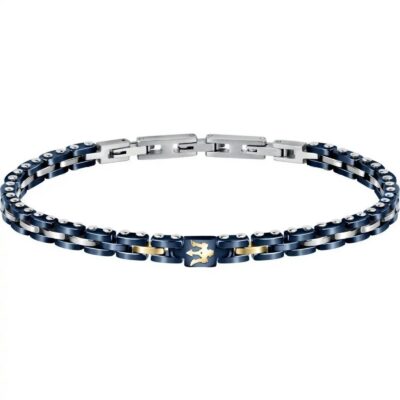 Maserati Jewels Stainless Steel And Ceramic Bracelet JM420ATI01 For Men