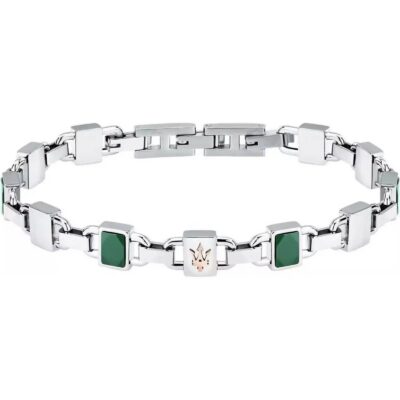Maserati Steel And Ceramic Bracelet JM424ATZ43 For Men