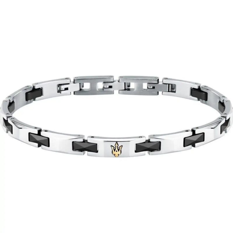 Maserati Steel And Ceramic Bracelet JM424ATZ49 For Men