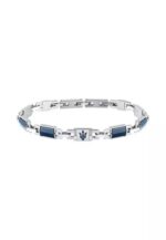 Maserati Ceramic Blue And Silver Tone Stainless Steel Bracelet JM425ATZ70 For Men
