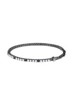 Maserati Tennis Grey Stainless Steel With White Zircons Bracelet JM425AVC09 For Men