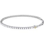 Maserati Tennis Silver Stainless Steel With White Zircons Bracelet JM425AVC12 For Men