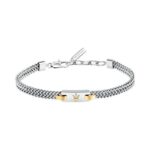 Maserati Iconic Silver Tone Stainless Steel Bracelet JM425AVD103 For Men
