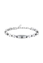Maserati Jewels Silver Tone Stainless Steel Bracelet JM425AVD106 For Men