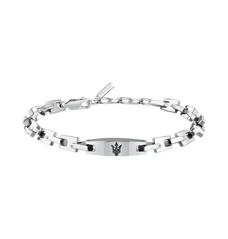 Maserati Jewels Silver Tone Stainless Steel Bracelet JM425AVD106 For Men