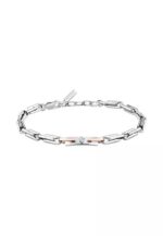 Maserati Jewels Silver Tone Stainless Steel Bracelet JM425AVD107 For Men