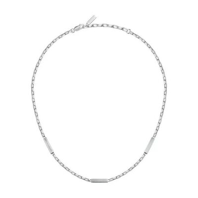 Maserati Jewels Silver Tone Stainless Steel Necklace JM425AVD110 For Men