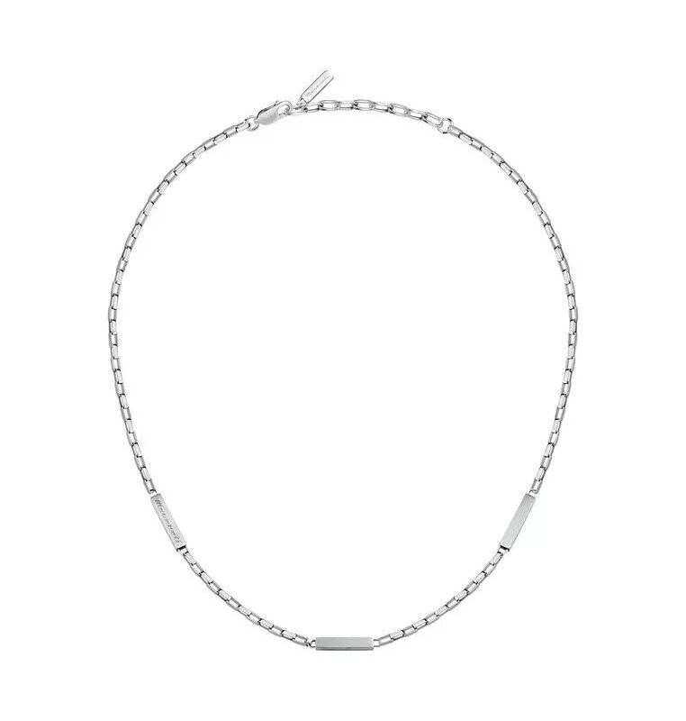 Maserati Jewels Silver Tone Stainless Steel Necklace JM425AVD110 For Men