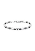Maserati Jewels Grey And Silver Tone Stainless Steel Bracelet JM425AVD98 For Men