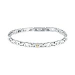 Maserati Jewels Silver Tone Stainless Steel Bracelet JM425AVD99 For Men