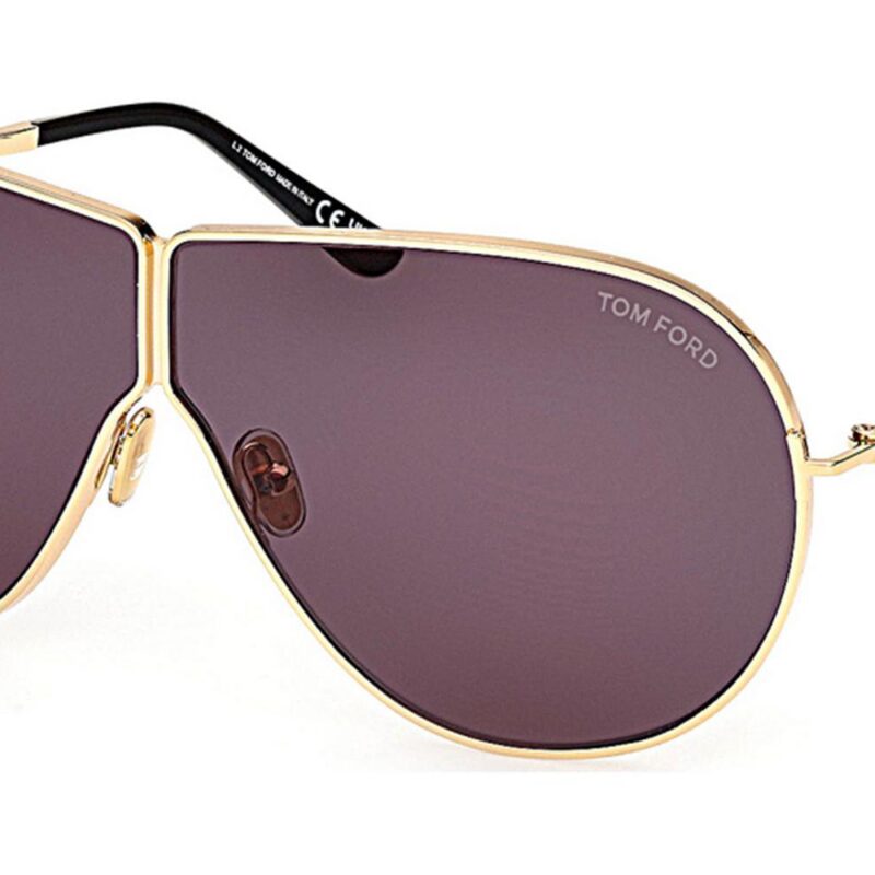 Tom Ford Men's KEATING FT1158 Gold/Burgundy Sunglasses Tom Ford Men's KEATING FT1158 Gold/Burgundy Sunglasses