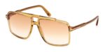 Tom Ford Men's KEMP FT1177 Transparent Beige/Brown Shaded Sunglasses