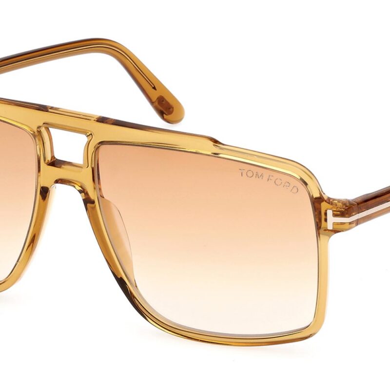 Tom Ford Men's KEMP FT1177 Transparent Beige/Brown Shaded Sunglasses Tom Ford Men's KEMP FT1177 Transparent Beige/Brown Shaded Sunglasses