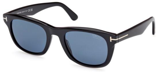 Tom Ford Men's KENDEL FT 1076 Shiny Black/Blue Sunglasses Tom Ford Men's KENDEL FT 1076 Shiny Black/Blue Sunglasses