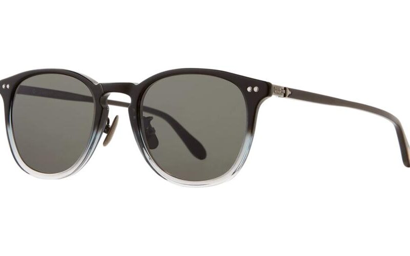 Garrett Leight Men's KINNEY J SUN Graphite Fade/Pure Grey Sunglasses Garrett Leight Men's KINNEY J SUN Graphite Fade/Pure Grey Sunglasses