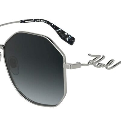 Karl Lagerfeld KL358S N Silver Shiny/Grey Shaded Sunglasses