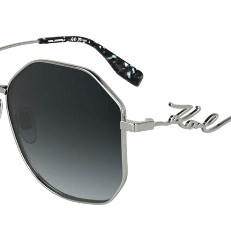 Karl Lagerfeld KL358S N Silver Shiny/Grey Shaded Sunglasses