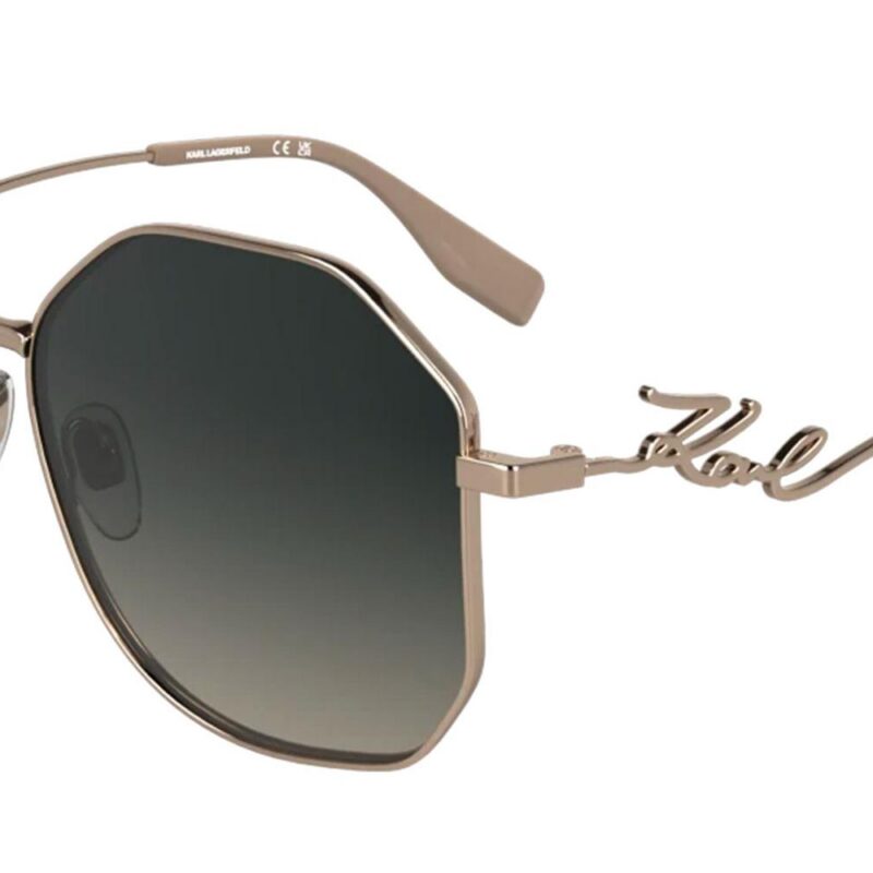 Karl Lagerfeld KL358S N Rose Gold/Grey Shaded Sunglasses