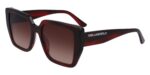 Karl Lagerfeld KL6036S Striped Burgundy/Sangria Shaded Sunglasses