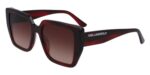 Karl Lagerfeld KL6036S N Striped Burgundy/Sangria Shaded Sunglasses