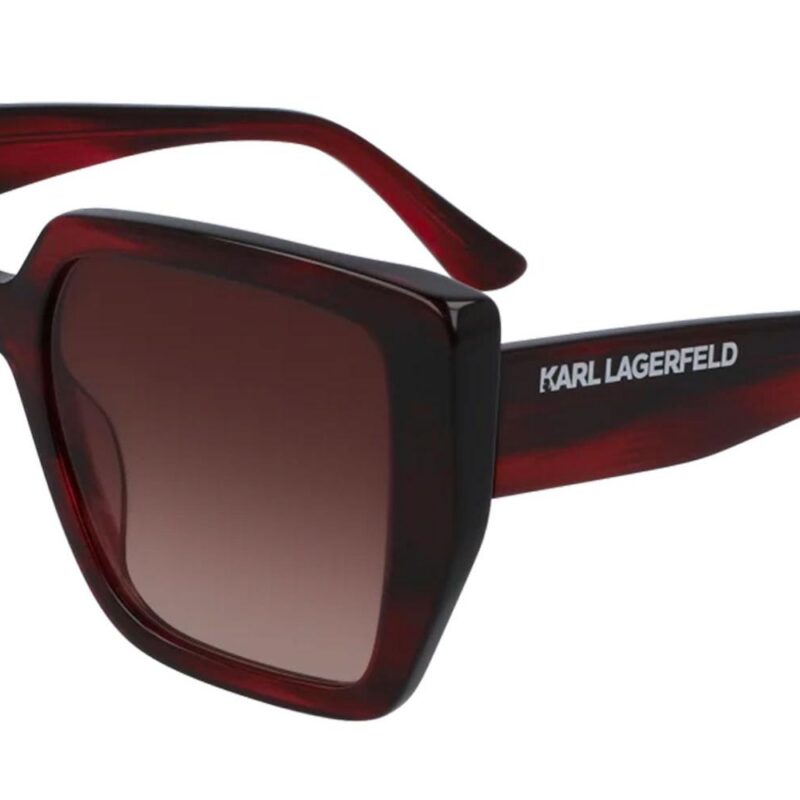 Karl Lagerfeld KL6036S N Striped Burgundy/Sangria Shaded Sunglasses