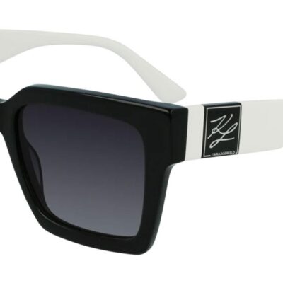 Karl Lagerfeld KL6057S N Black & White/Grey Shaded Sunglasses