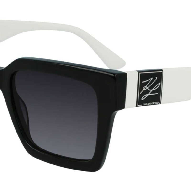 Karl Lagerfeld KL6057S N Black & White/Grey Shaded Sunglasses