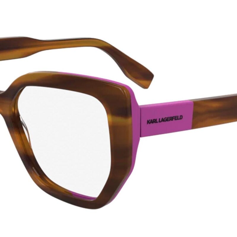 Karl Lagerfeld KL6174 Striped Brown/Rose Eyeglasses